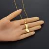 Anniyo 3cm/2.6cm Guam Map Pendant Necklaces for Women Girls Gold Color Silver Color Chains Jewelry Heart Guam Maps #136421