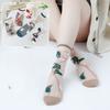 1/3/5/10 Pairs See Through Transparent Nylon Long Socks Women Summer Ultra-thin Breathable Crystal Silk Socks Embroidery Floral Cute Lace Socks