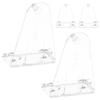 4 Pcs Window Blinds Bottom Hold Clips For Rail Venetian Clear Bracket Pom Down Brackets