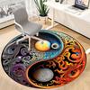 1PC Cosmic Yin-Yang Chair Carpet for Office Non-Slip, Lightweight, Machine Washable Rug for Office, Sleeping, Room - Holiday DecorPolyester,