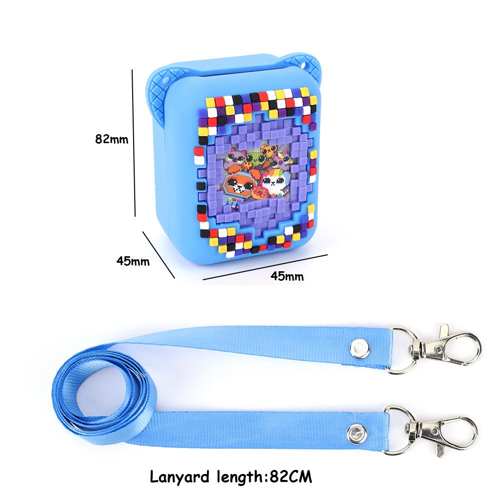 Силиконовый чехол-накладка Моющийся защитный чехол со шнурком Защитный держатель Скин для цифрового питомца Bitzee Интерактивный Виртуальный