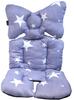 Shiawase Warehouse Stroller Cushion, Newborn Stroller Seat Cushion, Air Buggy, Outings, Baby Shower Gift (Gray Star)