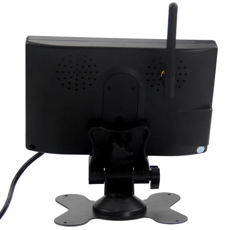 7-дюймовый 2.4G встроенный беспроводной дисплей для автомобиля грузовик автобус 12V-24V AV вход резервная камера заднего вида изображение водонепроницаемый