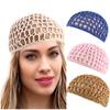 Adjustable Strap Mesh Hair Net Handmade Crochet Hair Snood Hair Accessories Black Wig Caps  Casual