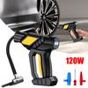 Автомобильный воздушный компрессор 120 Вт беспроводной насос для накачивания шин цифровой насос со светодиодным фонариком проверка давления в шинах