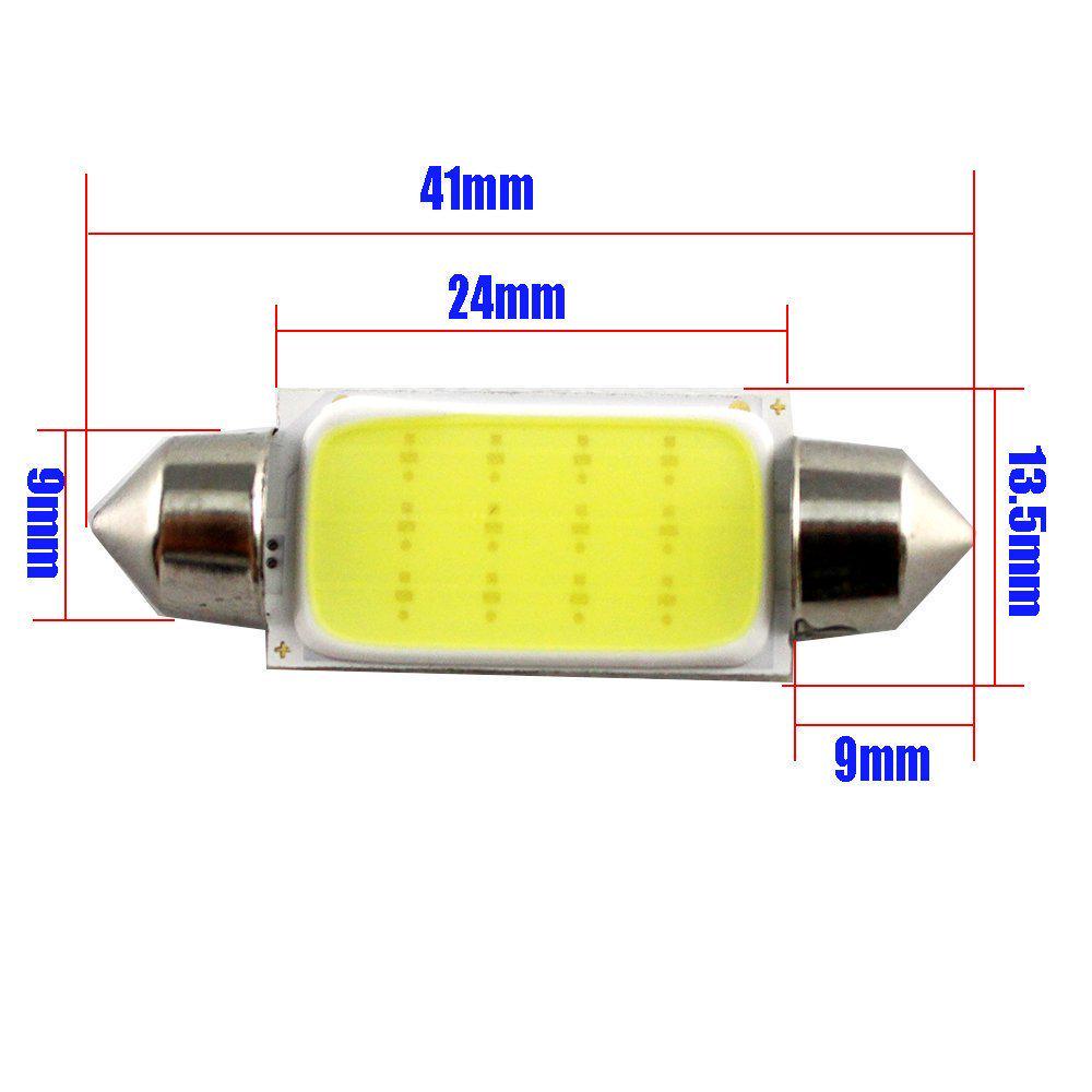 10pcs/Set 31mm 36mm 39mm 41mm Car COB Interior Car LED Bulbs Lamp Interior Dome Lights Plate