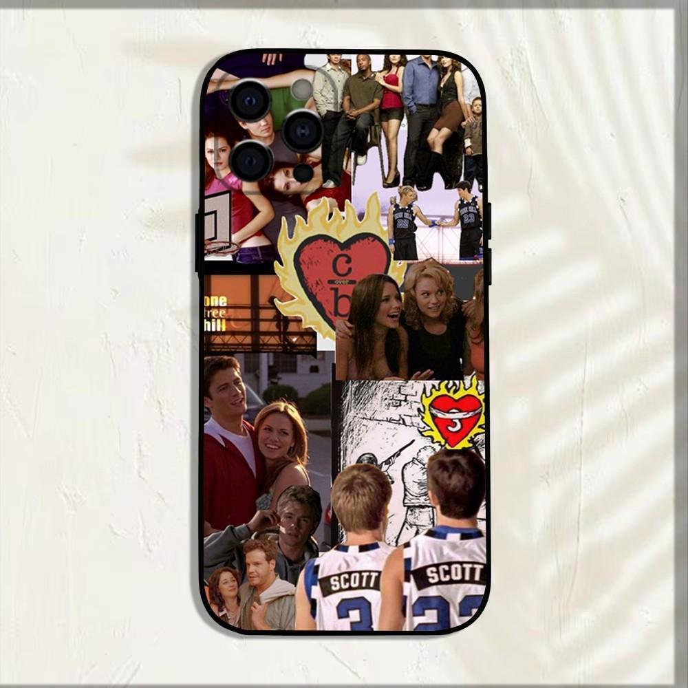 Чехол для телефона One Tree H-Hill Heart для iPhone 15,14,13,12,11,Pro,X,XS,Max,XR,Plus,Mini Мягкий черный чехол