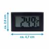 Mini Thermometer Temperature Display Digital W/ Probe 1m To 5m Black Cable