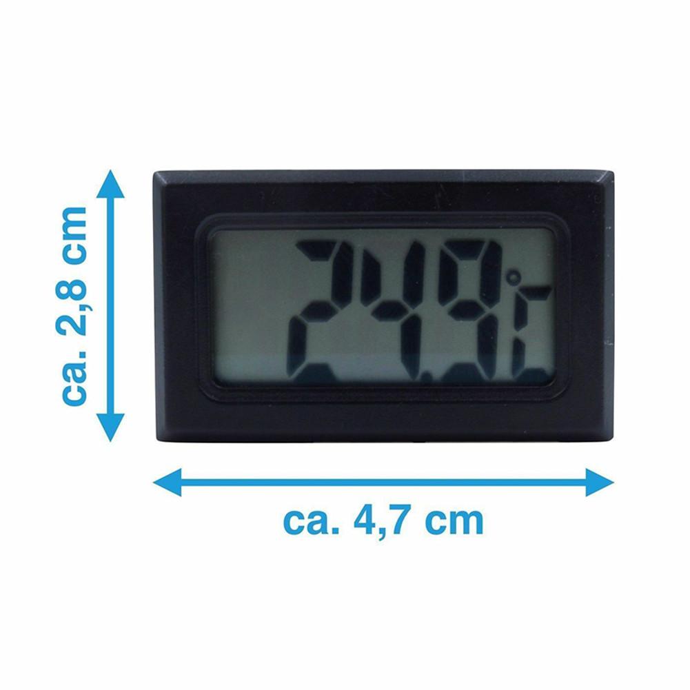 Mini Thermometer Temperature Display Digital W/ Probe 1m To 5m Black Cable
