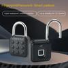 Электронный замок Tuya Bluetooth Fingerprint Padlock Цифровой замок для багажа APP Временный пароль Удаленно IP67 Декомпрессионные игрушки