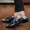 New Fashion Pointed Toe Men's Dress Shoes Comfy Leather Shoes Men  Slip-on Wedding Shoes for Men Best Quality Zapatos De Vestir