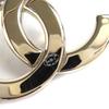 Excellent CHANEL Brooch COCO Mark CC logo jewel Gold black Women ABE829 B25C Used