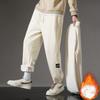 Winter Jogger Pants Men Sweatpants Thicken Warm Fleece Pants Male Thermal Trousers