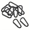 5pcs Aluminum Zinc Zinc Alloy D Type Carabiner Electrophoresis Outdoor Sports Buckle  Fishing