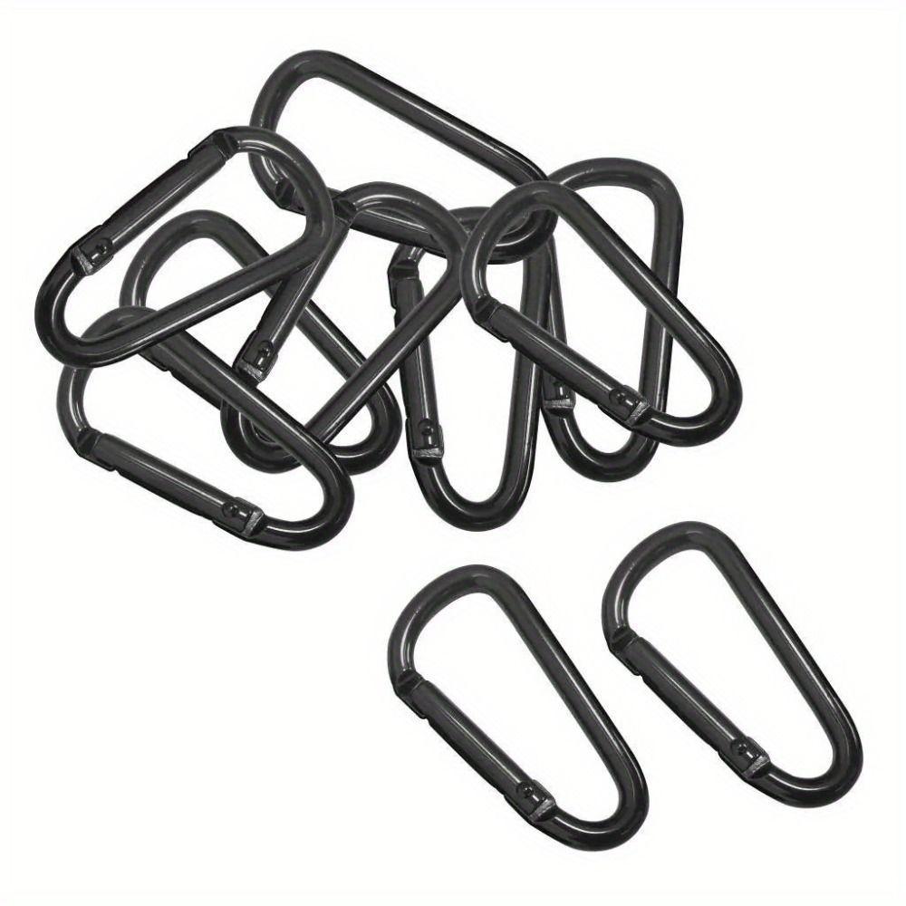 5pcs Aluminum Zinc Zinc Alloy D Type Carabiner Electrophoresis Outdoor Sports Buckle Fishing