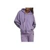 Adidas Striped Casual Hooded Long Sleeve Sweatshirt Women Sweatshirt Purple IL3050