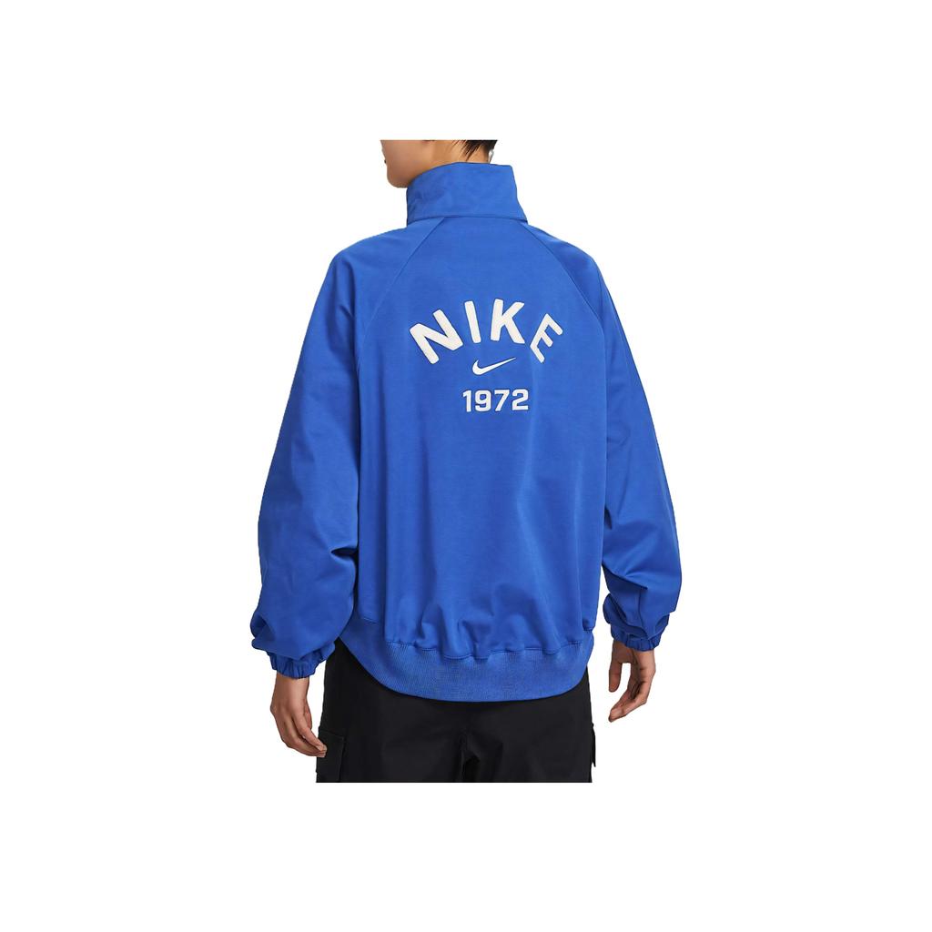 Nike Спортивная одежда SS25 Модная Удобная Универсальная Мягкая Куртка с Длинным Рукавом Женская Куртка Игровой Королевский Парус HJ0234-480