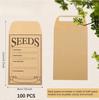 Мешочек-конверт для семян из крафт-бумаги, самоклеящийся, 8x12, 100 г, в китайском стиле, для хранения пшеницы, настраиваемый