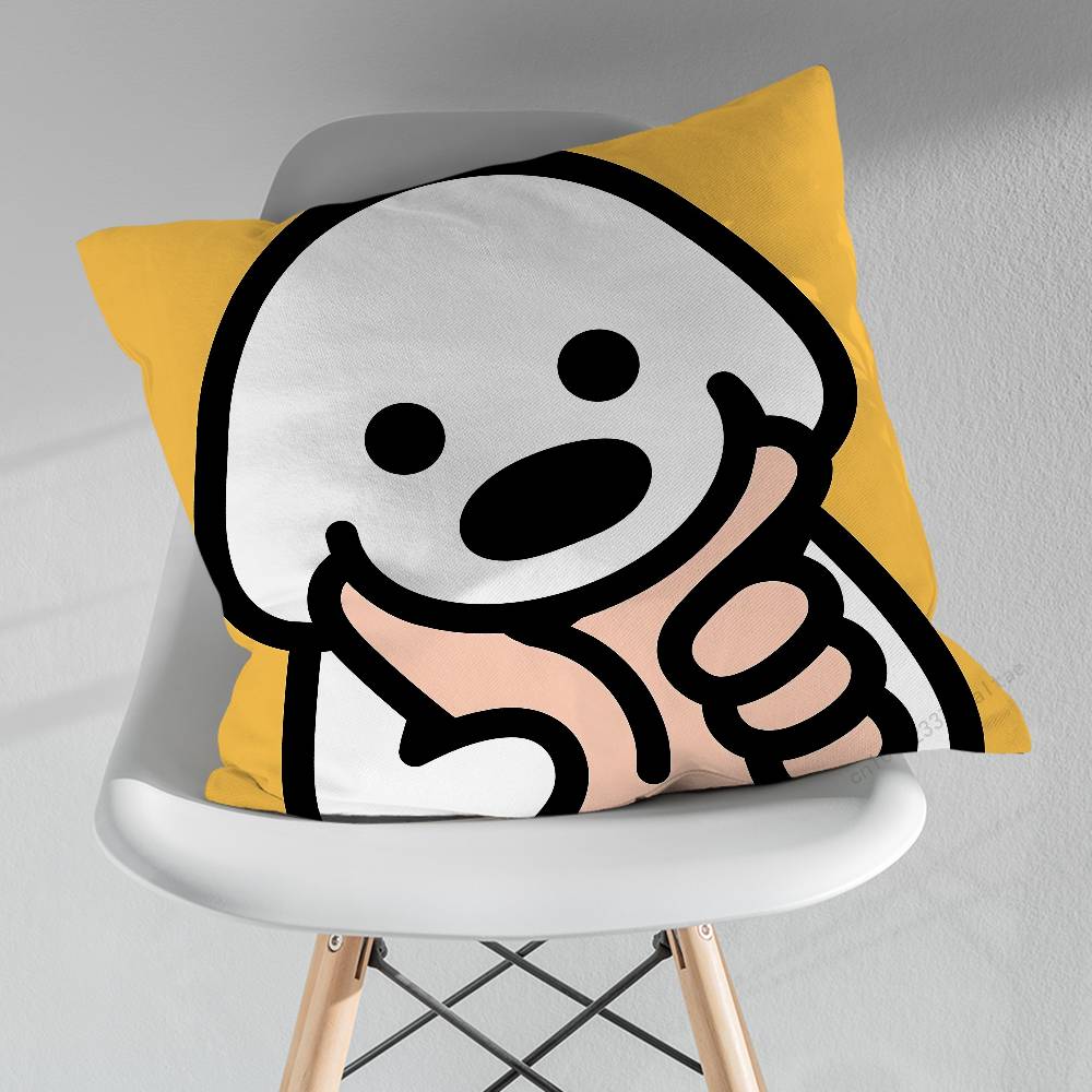 Cute MMatsui Art Pillowcase for Sofa Room Office Decor Printing Merchandise AllMatch Cushion Cover