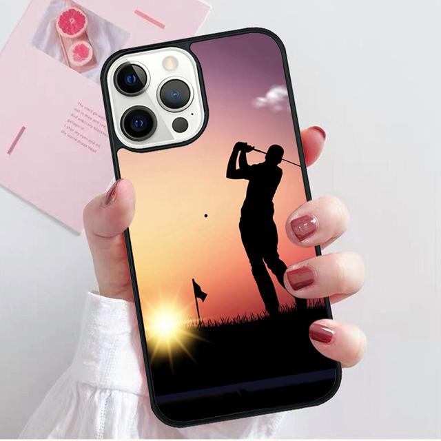 ЧЕХОЛ ДЛЯ ТЕЛЕФОНА GOLF GOLFER GOLFING SUNSET Для iPhone 17 Air 16 15 14 Plus 11 Pro Max 13 Pro Max 12 Max Coque