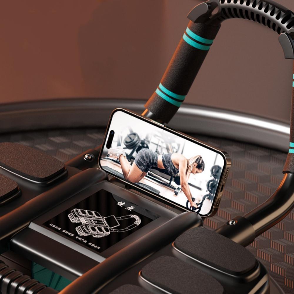 Колесо для пресса, роликовый тренажер, конструкция из шести колес, слайдер, колесо для тренировки пресса, автоматический отскок, противоскользящее оборудование для домашнего спортзала