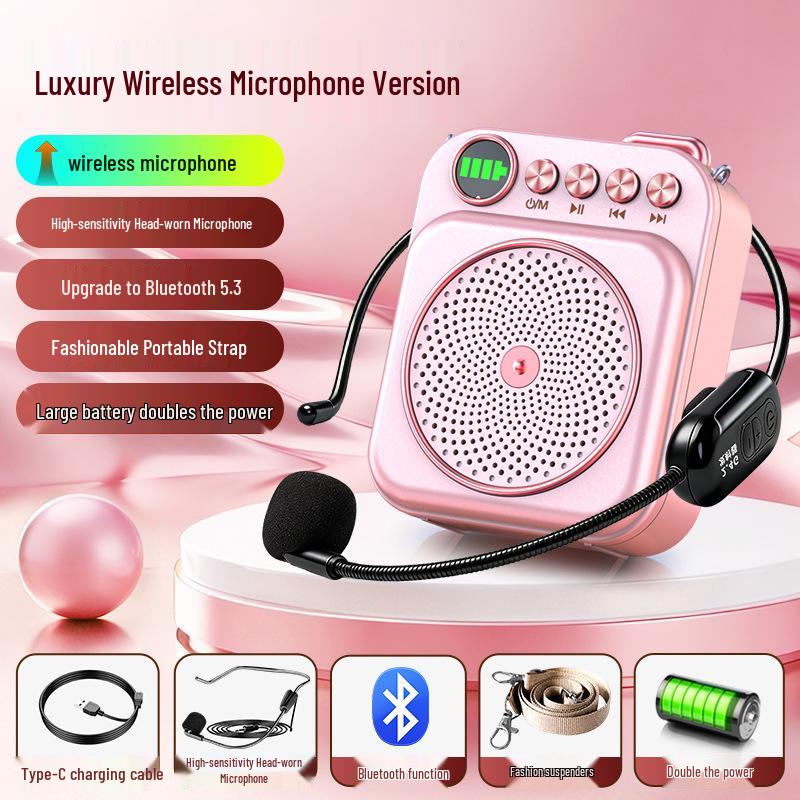 Wireless Bluetooth Microphone & Speaker for Teachers and Tour Guides
