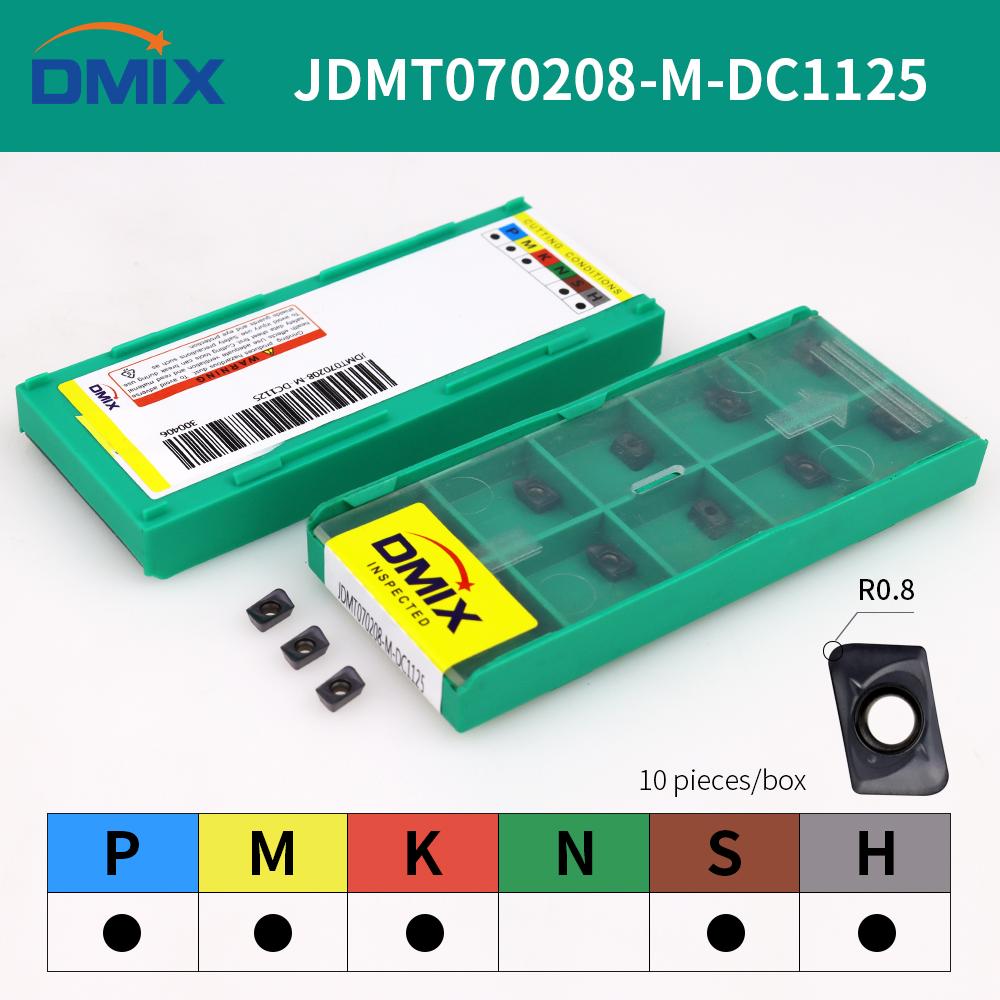 DMIX ASM07 Фрезы по металлу JDMT070204 JDMT070208 Твердосплавная пластина Многозубая концевая фреза диаметр режущей кромки токарный инструмент