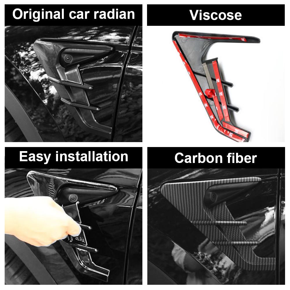 Спойлер от пыли для Tesla Model Y-2022/Model 3 2022, 2 шт., аксессуары для модификации, боковая панель автомобиля