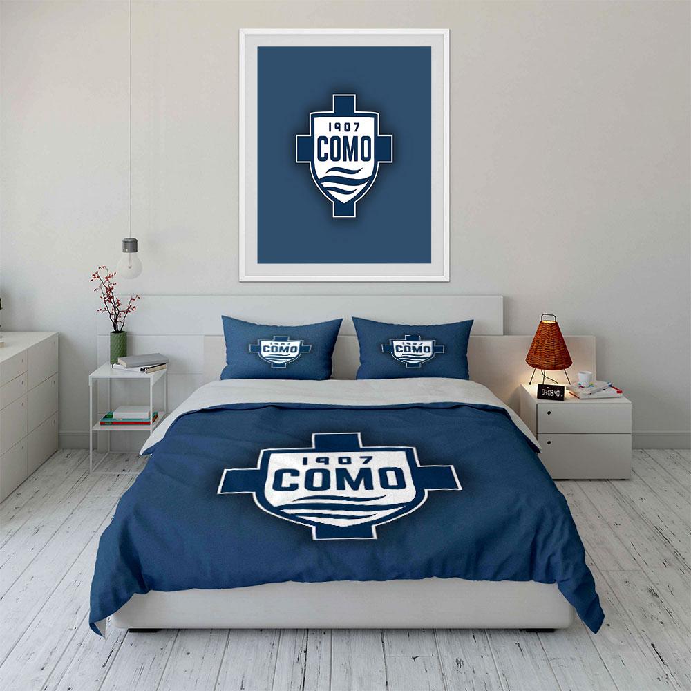 "Blue Como Logo Bedding Set" Bedding Duvet Cover Set Duvet Cover Pillowcases (1 * Duvet Cover 2 * Pillowcases, without duvet insert)