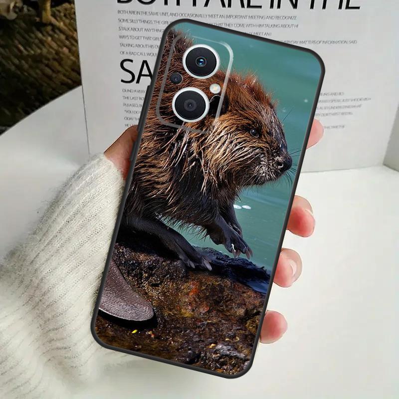 Animal Beaver Case For OPPO Reno 8T 4Z 5Z 8 10 11 Pro 4 5 6 7 Lite OPPO Find X6 Pro X3 X2 X5 Lite Cover