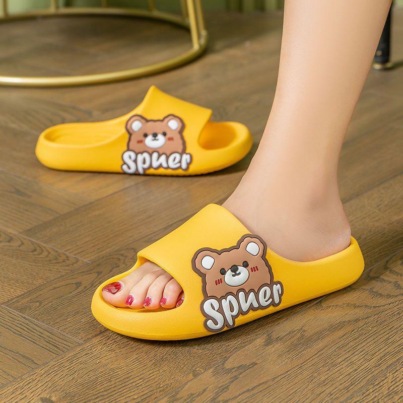 Летние тапочки с героями мультфильмов, тапочки с облаками, женские домашние тапочки, пляжные сандалии, тапочки