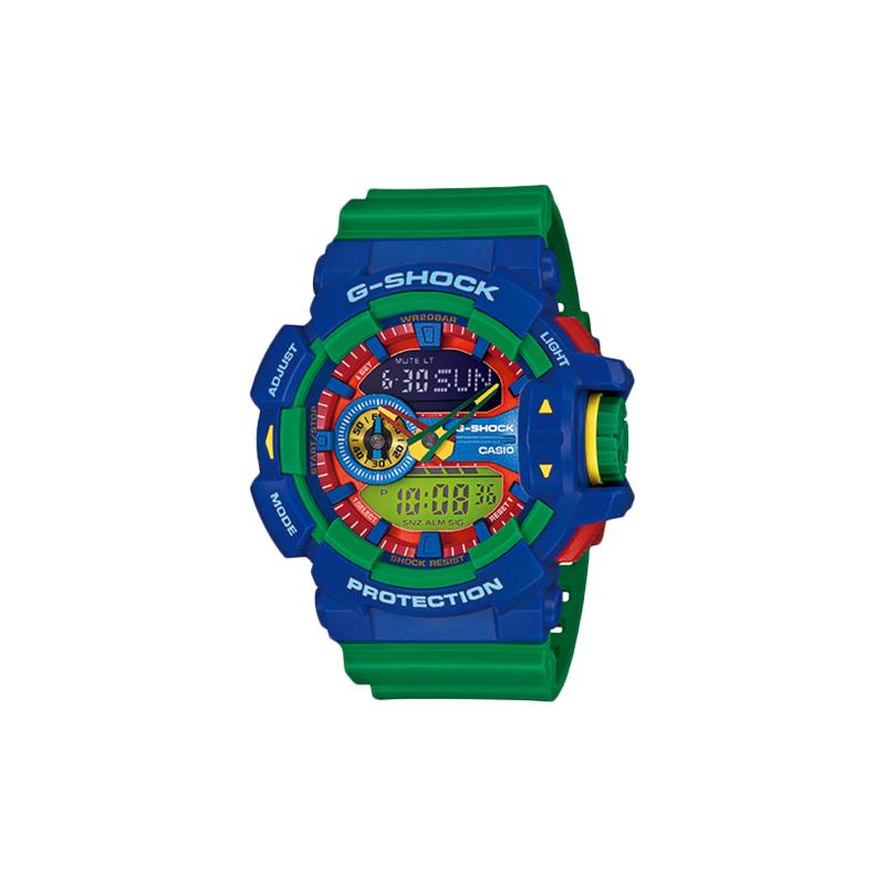Casio CASIO G-SHOCK Серия YOUTH Игрушки Lego с яркими контрастными цветами, ударопрочные, противомагнитные, водонепроницаемые, спортивные, кварцевый механизм, GA-400-2ADR