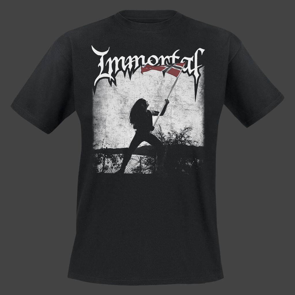 Винтажная футболка Immortal Band из плотного хлопка, черная, все размеры, мужская, женская, классическая, BL379