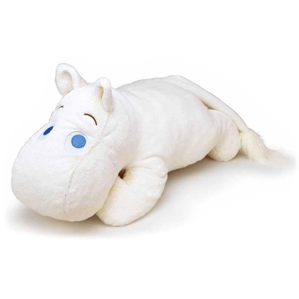 Moomin Relaxation Plush Body Pillow, Approximately 52cm Long, Off-White