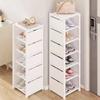 Shoes Organizer Luxury Multi Story Foldable Shoe Storage Rack Space Saving Sneakers Organizer Dustproof Cabinet Shoe Shelf