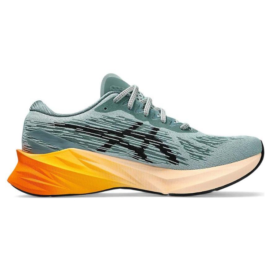 Asics Novablast 3 Ocean Haze Желтые мужские кроссовки Серо-Черные 1011B458-404