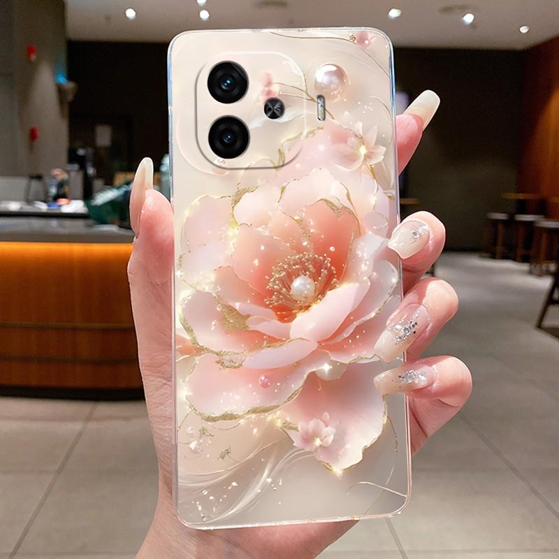 Case For Vivo IQOO Z9 Turbo Turbo+ Neo 10R Capa Flower Butterfly Protective Shell For Vivo Y200 GT Soft Silicone TPU Phone Cover