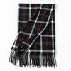 New Korean Style Sweet and Warm Faux Cashmere Scarf Checkered Student Couple Winter Thickened Warm Scarf