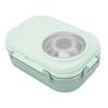 1450ml Lunch Storage Container 3 Compartment Thermal Lunch Box Double Layer Container  For Travel