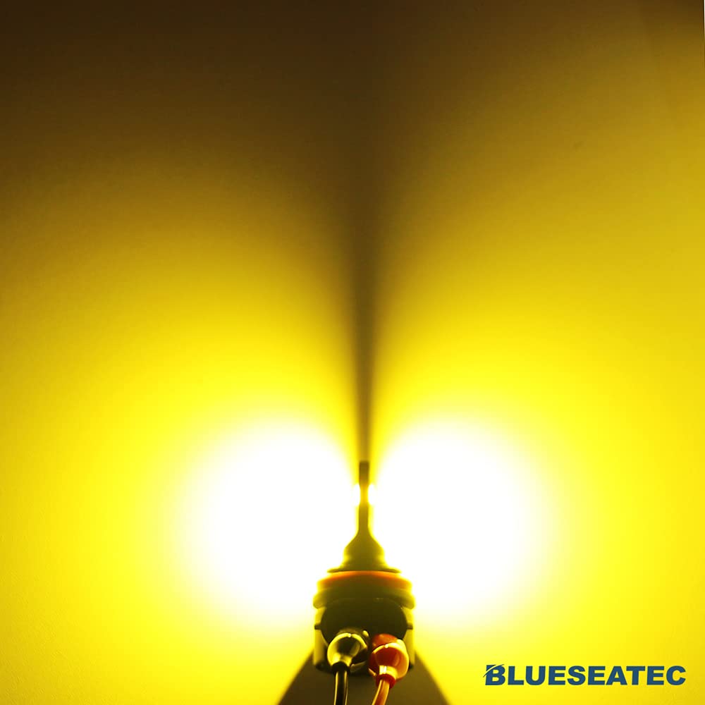 BLUESEATEC H8 H11 H16 LED Fog Lamp Yellow Explosive Light