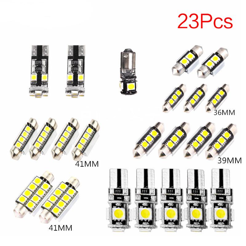 Автомобильные светодиодные лампы для салона, комплект лампочек для X5 E53 2000-2006, белые 6000K, передние и задние фонари для чтения