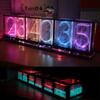 Nixie Tube Clock Acrylic RGB- Digital Clock Various Musical Beat Temperature/Data/Week Display Girlfriend Gift Present