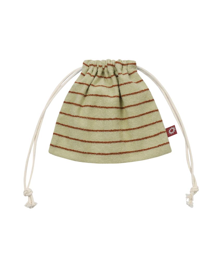 Коричневая косметичка S'Est Stripe