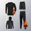 Men's Winter Quick-Dry Thermal Fitness Suit: Long-Sleeve Running & Training Underwear