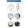 Y-150 Pressure Gauge Vacuum Gauge Industrial Oil Filled Air Compressor 150mm M20x1.5 Negative Pressure Chemical Medical