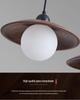 Creative Wabi-Sabi Chandelier: Retro Japanese Style with North American Black Walnut for Bedroom, Staircase, or Bar.