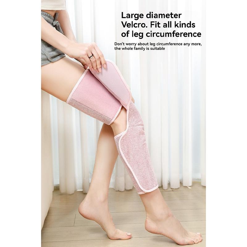 Электрический массажер для ног с воздушной подушкой, компрессионный портативный массажер с 3 скоростями, горячий компресс для бедер и голеней, обертывание на 360°, расслабление мышц