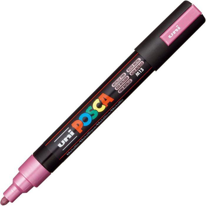 Marker - POSCA - Metal Pink - Medium Tip - Opaque Paint - Permanent