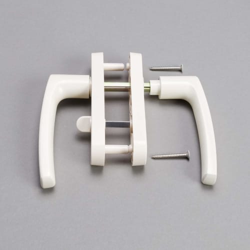 Panasonic Lever Handle Set with Base Screws and Bathroom Door Latch for Unit Baths (KC980161Z2 (successor To KC980161Z) + Bathroom Door Latch (RL4SF01