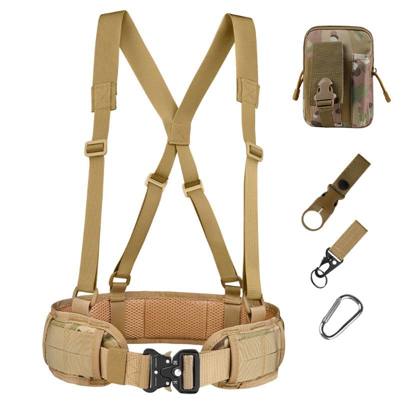 Outdoor Waist Belt Multi-Functional Quick Release Waist Seal Buckle Nylon Waistband